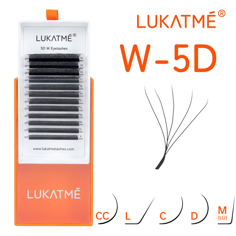 Mega Volume Lash - Наращивание ресниц LUKATME 5D W, ультрамягкие,