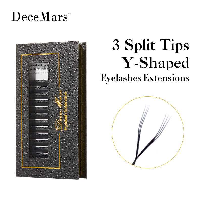 Eyelash Extension Y Shape - 3 разделенных наконечника Y-образные ресницы для