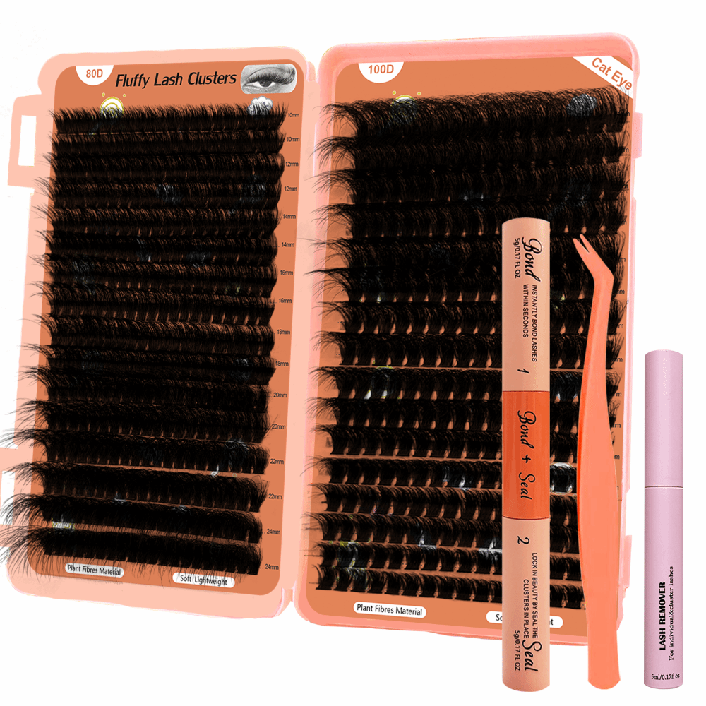 Mega Volume Lash - Долговечные накладные ресницы D-изгиба, мега-объем, смешанная