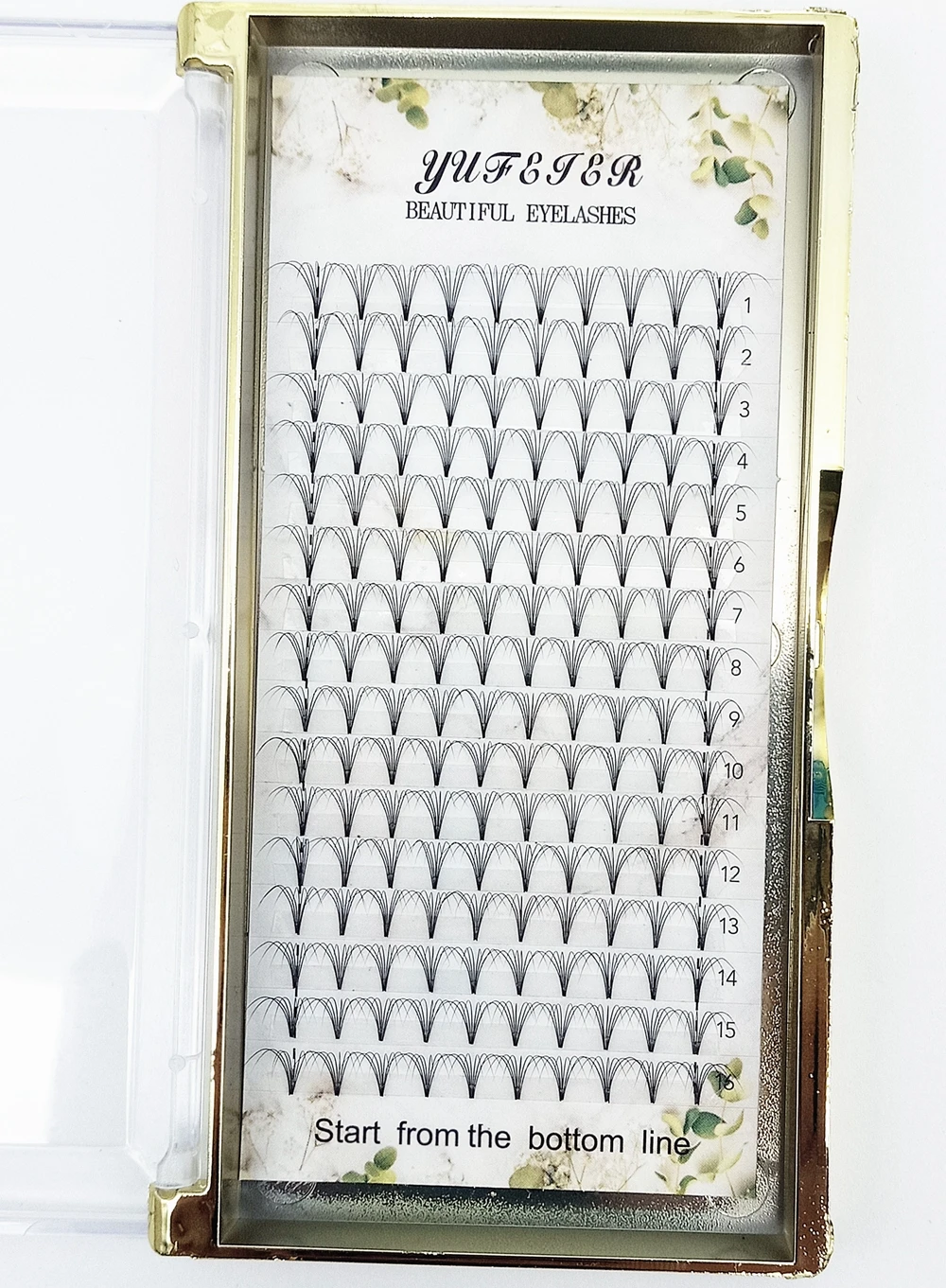 Eyelash Extension Russian - HBZGTLAD 16 рядов готовых объемных пучков