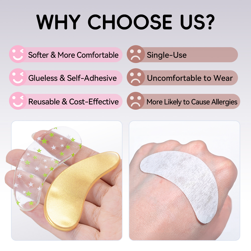 Многоразовые силиконовые патчи – обзор и цена Eyelash Extension Eye Mask