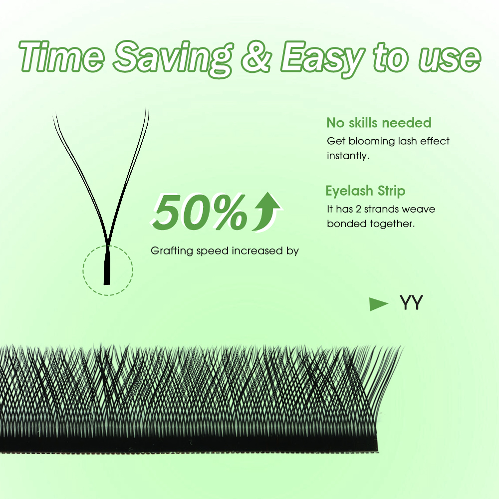 Накладные ресницы Merrdear YY- – обзор и цена Eyelash Extension Y Shape