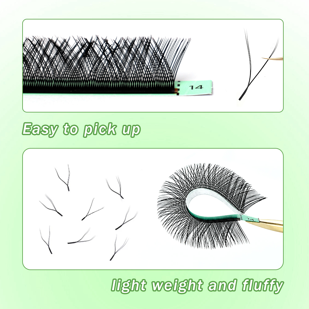 Накладные ресницы Merrdear YY- – обзор и цена Eyelash Extension Y Shape