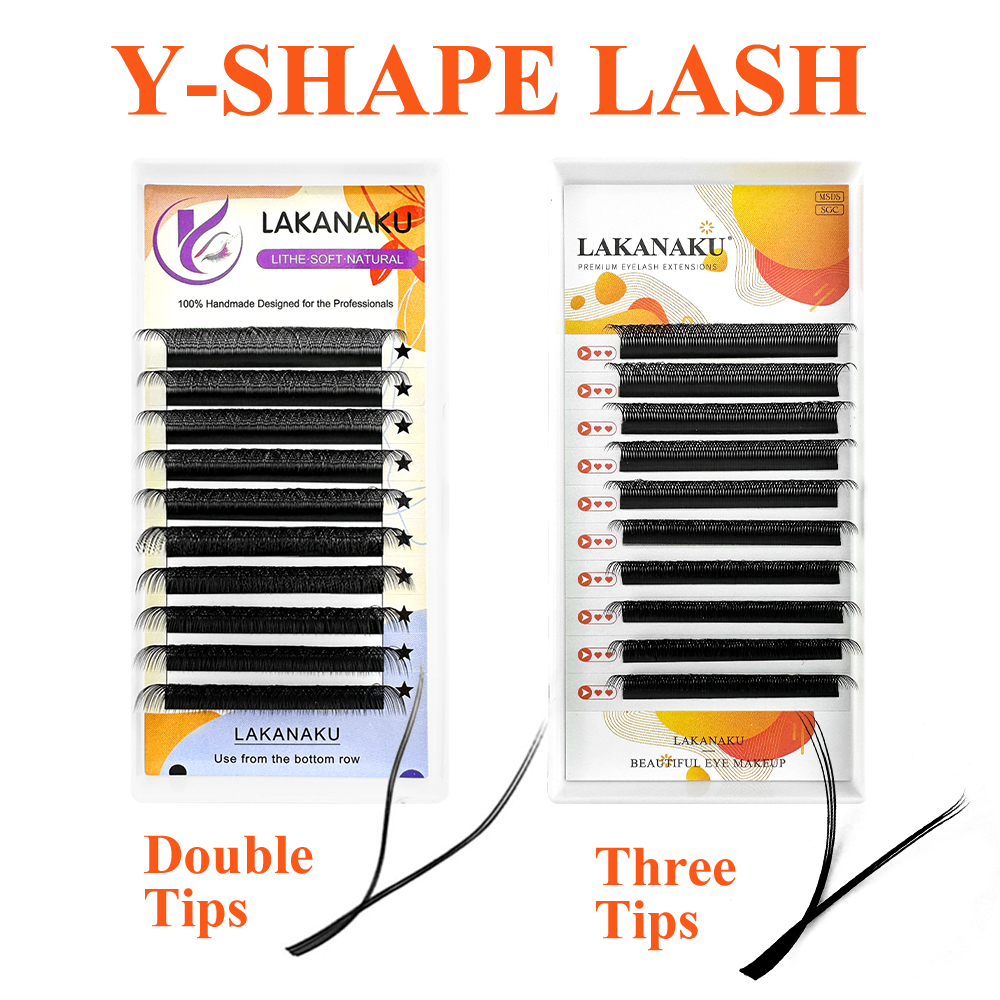 LAKANAKU Y Lashes Наращивание  – обзор и цена Eyelash Extension Y Shape