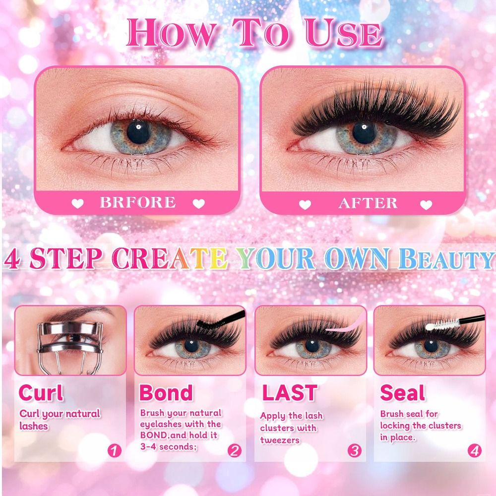 Натуральные накладные ресницы  – обзор и цена Eyelash Extension Natural