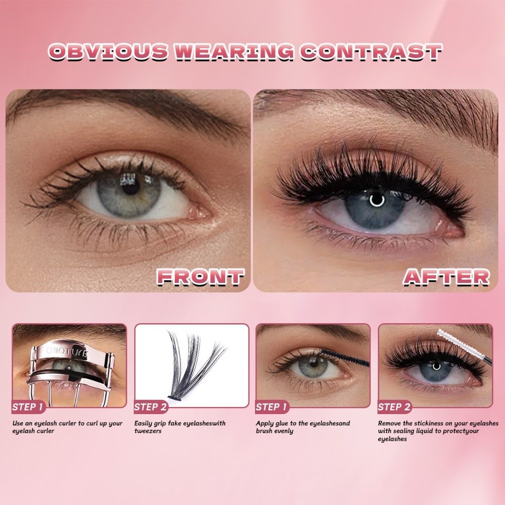 Накладные ресницы 8-16 мм: нат – обзор и цена Eyelash Extension Natural