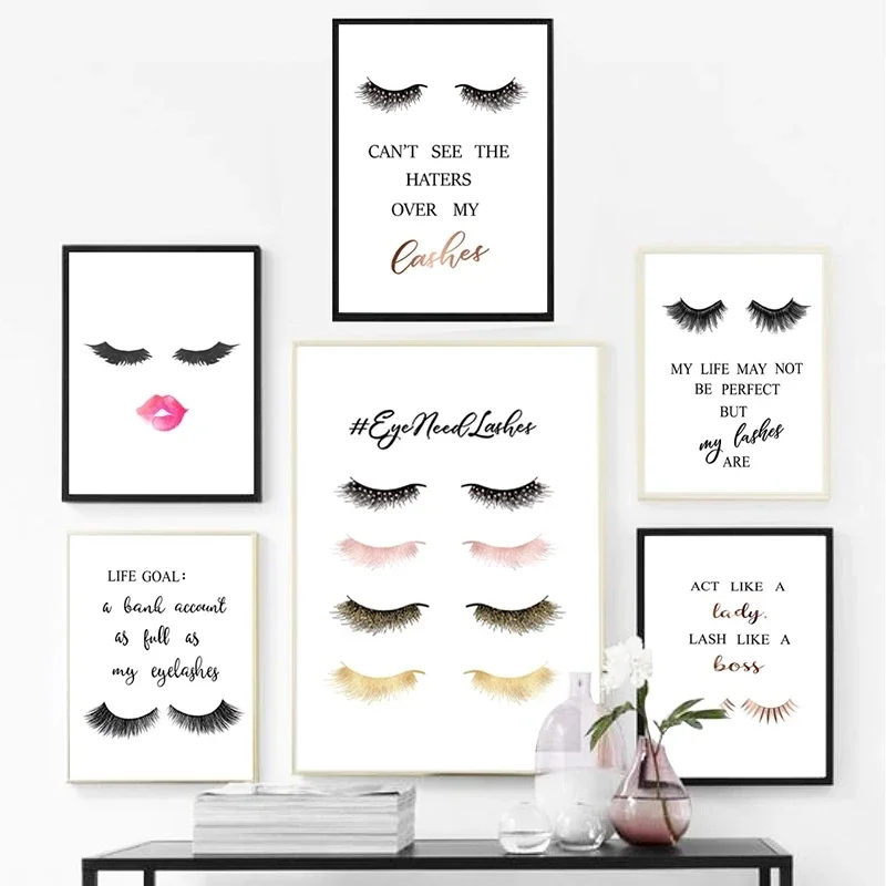 1 шт. безрамный холст с рисунк – обзор и цена Eyelash Extension Quotes