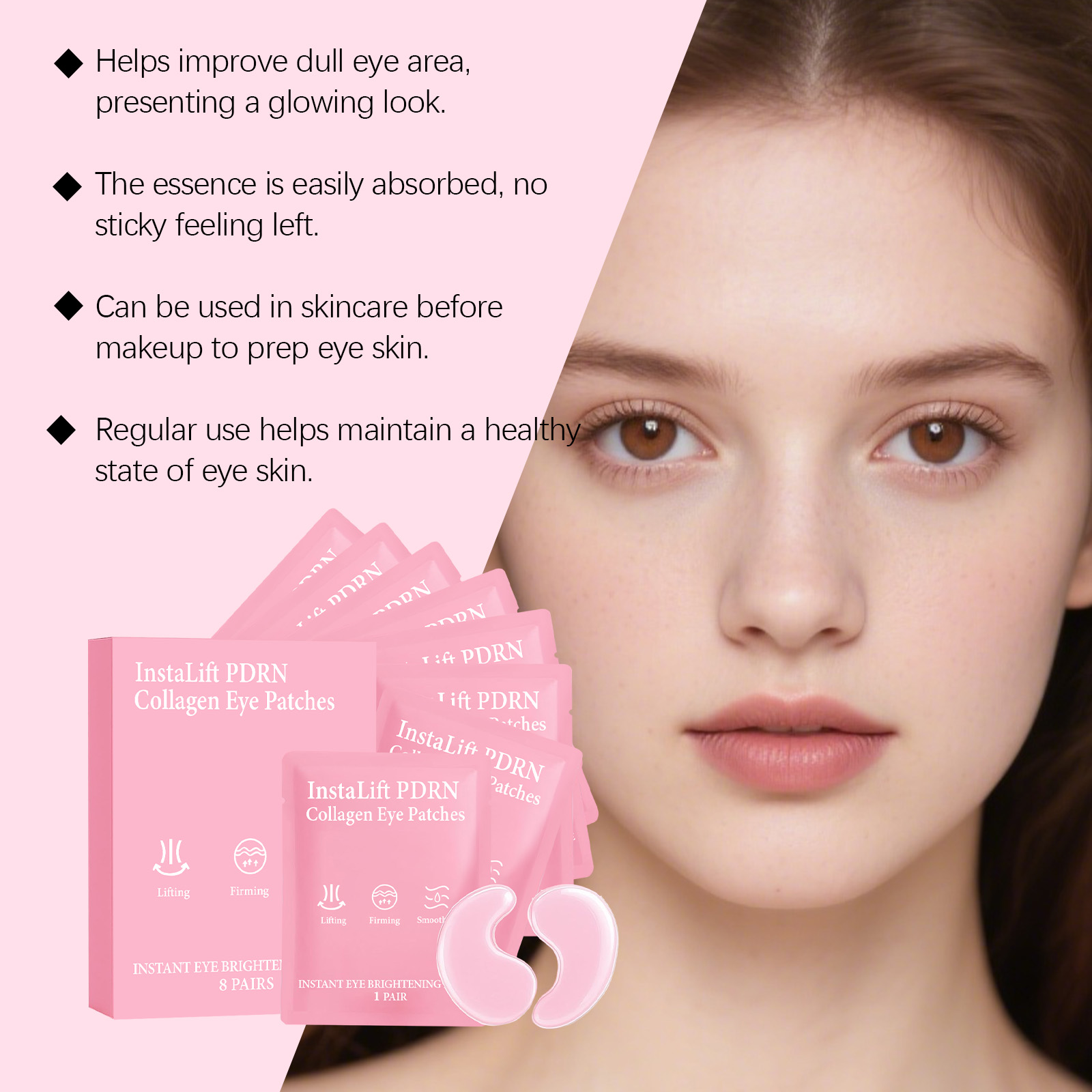 Instalift PDRN Коллагеновые па – обзор и цена Eye Pad Collagen