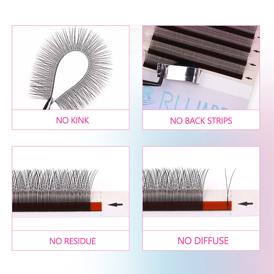 RUJADE 2D Y-образные ресницы с – обзор и цена Eyelash Extension Y Shape