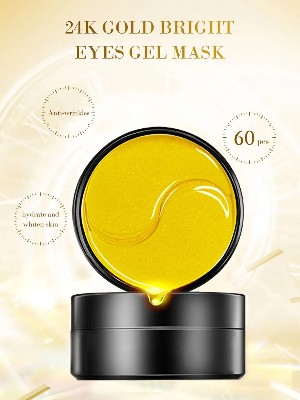 60 шт., Золотая увлажняющая ма – обзор и цена Eye Pad Collagen
